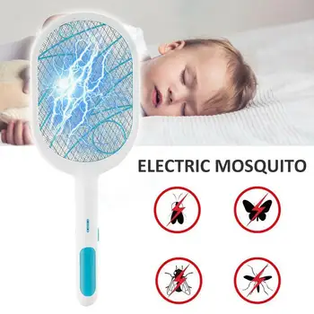 Fly Mosquito Swatter Rechargeable LED Electric Insect Bug Zapper Pest Anti Mosquito Swatter Killer Racket 3-Layer Net Safe
Fly Mosquito Swatter Rechargeable LED Electric Insect Bug Zapper Pest Anti Mosquito Swatter Killer Racket 3-Layer Net Safe