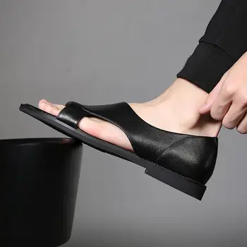 New Fashion Rome Sandals For Male Leather Beach Sandals Black Men Summer Shoes Comfortable Gladiator Men Sandals Bestselling
New Fashion Rome Sandals For Male Leather Beach Sandals Black Men Summer Shoes Comfortable Gladiator Men Sandals Bestselling