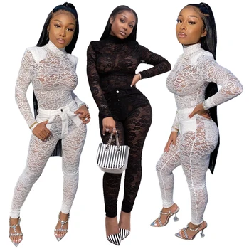 Spring Two Piece Set Conjunto Feminino Woman Clothes Long Sleeve Lace Top + Pants Women Set Ensemble Femme 2 Pieces Club Outfits
Spring Two Piece Set Conjunto Feminino Woman Clothes Long Sleeve Lace Top + Pants Women Set Ensemble Femme 2 Pieces Club Outfits