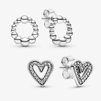 New 925 Sterling Silver Sparkling Heart Shape Stud Earrings ever Women Stud Earrings Jewelry
New 925 Sterling Silver Sparkling Heart Shape Stud Earrings ever Women Stud Earrings Jewelry