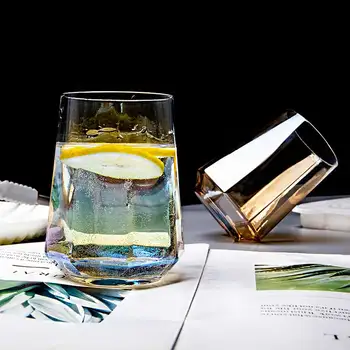 2Pcs Creative Octagonal Glass Cup Whiskey Glass Diamond Crystal Wine Glass Transparent Coffee Milk Tea Mug Home Bar Drinkware
2Pcs Creative Octagonal Glass Cup Whiskey Glass Diamond Crystal Wine Glass Transparent Coffee Milk Tea Mug Home Bar Drinkware