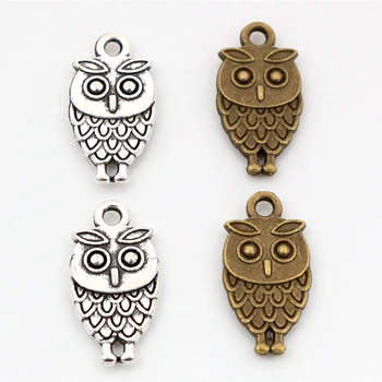 18x9mm 20pcs Antique Silver Plated Bronze Plated Owl Handmade Charms Pendant:DIY for bracelet necklace
18x9mm 20pcs Antique Silver Plated Bronze Plated Owl Handmade Charms Pendant:DIY for bracelet necklace