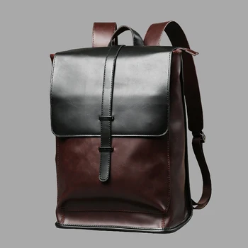 Vintage Laptop Leather Backpacks for School Bags Men PU Travel Leisure Backpacks Retro Casual Bag Schoolbags Teenager Students 
Vintage Laptop Leather Backpacks for School Bags Men PU Travel Leisure Backpacks Retro Casual Bag Schoolbags Teenager Students