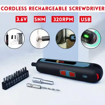 Mini Electric Cordless Magnetic Screw Driver Tool USB Rechargeable Li-ion Battery Precisions Hand Screwdriver Bit Set
Mini Electric Cordless Magnetic Screw Driver Tool USB Rechargeable Li-ion Battery Precisions Hand Screwdriver Bit Set