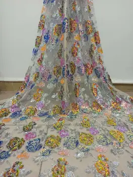 5 yards multicolors french lace Korea fabric with Allover small Sequins 2020 Floral African tulle mesh lace fabric Wedding cloth
5 yards multicolors french lace Korea fabric with Allover small Sequins 2020 Floral African tulle mesh lace fabric Wedding cloth