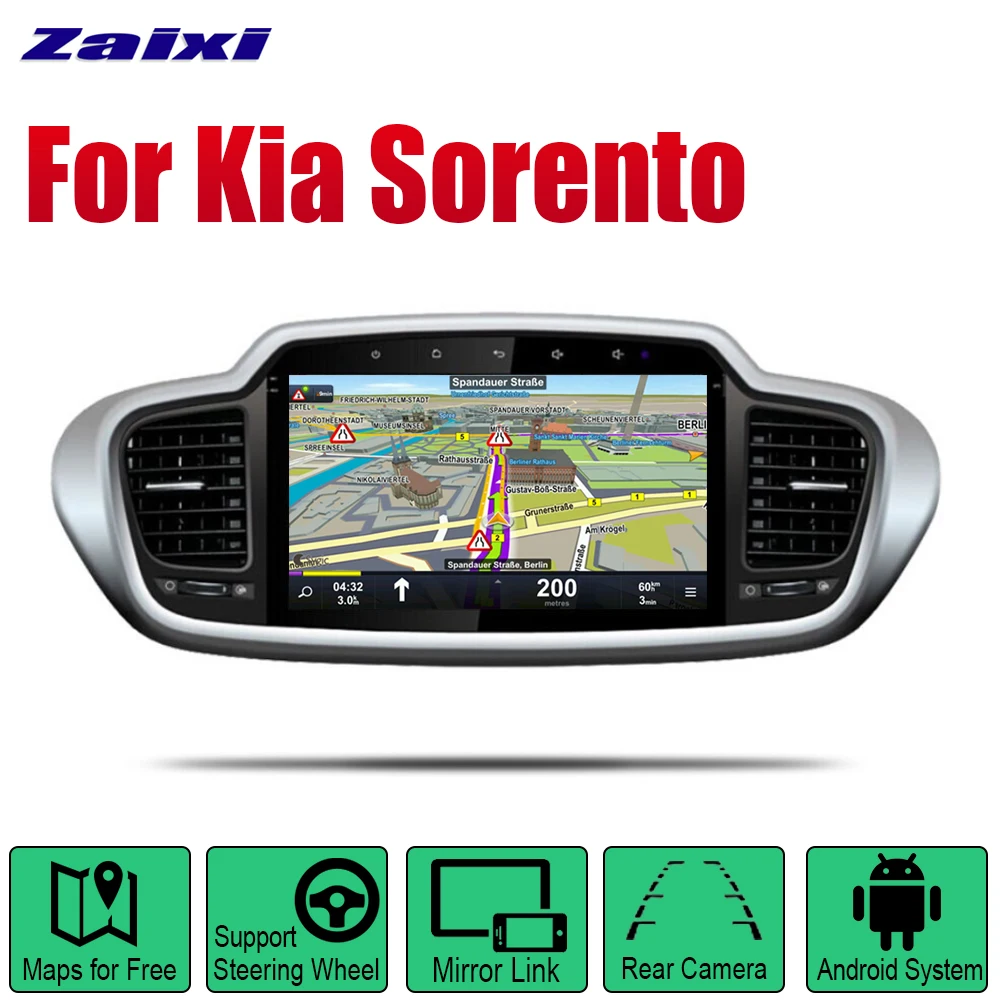 ZaiXi Android 2 Din Auto Radio For Kia Sorento 2015~2019 Car Multimedia Player GPS Navigation System Radio Stereo
ZaiXi Android 2 Din Auto Radio For Kia Sorento 2015~2019 Car Multimedia Player GPS Navigation System Radio Stereo