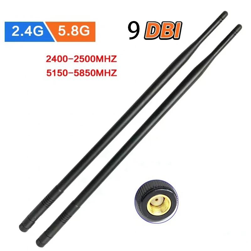 3PCS 9DBi RP-SMA Dual Band 2.4GHz 5GHz High Gain WiFi Router Wireless Tilt Antenna
3PCS 9DBi RP-SMA Dual Band 2.4GHz 5GHz High Gain WiFi Router Wireless Tilt Antenna