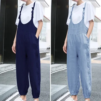 ZANZEA 2020 Fashion Rompers Womens Jumpsuit Ladies Sleeveless Jumpsuits Loose Long Solid Playsuits Combinaison Femme Plus Size
ZANZEA 2020 Fashion Rompers Womens Jumpsuit Ladies Sleeveless Jumpsuits Loose Long Solid Playsuits Combinaison Femme Plus Size