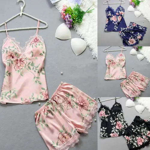 Hirigin Women's Sexy Lace Floral Sling Nightwear Underwear Sleepwear Sets Pajama Sets
Hirigin Women's Sexy Lace Floral Sling Nightwear Underwear Sleepwear Sets Pajama Sets