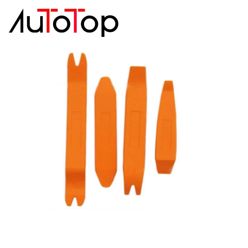 Autotop Car Safty Tool 4pcs Auto Car Radio Door Clip Panel Trim Dash Audio Removal Installer Pry Tool