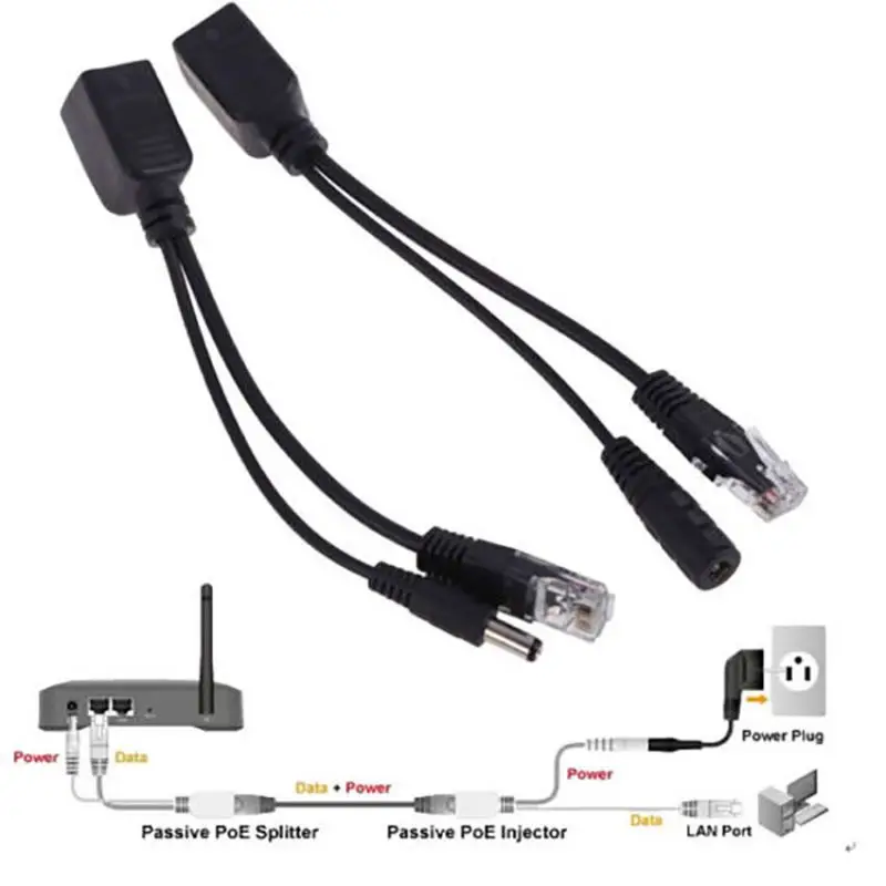 High Precision Temperature Sensor With RJ45 Connector 1 Pair 2 PCS Passive Power Over Ethernet Injector Splitter Cable Kit
High Precision Temperature Sensor With RJ45 Connector 1 Pair 2 PCS Passive Power Over Ethernet Injector Splitter Cable Kit