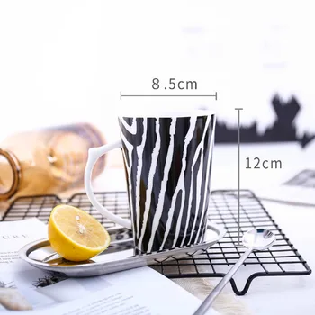 Nordic Simple Ceramic Mug with Cover Spoon Personalised Coffee Work Porcelain Mug Caneca Criativa Creative Home Milk Mug MM50MK
Nordic Simple Ceramic Mug with Cover Spoon Personalised Coffee Work Porcelain Mug Caneca Criativa Creative Home Milk Mug MM50MK