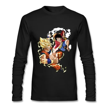 Custom Design Tees Dragon Ball Goku Vs Luffy One Piece Guy T-shirt Men's Personalized Long Sleeved Cotton O-Neck Tee For Adult
Custom Design Tees Dragon Ball Goku Vs Luffy One Piece Guy T-shirt Men's Personalized Long Sleeved Cotton O-Neck Tee For Adult