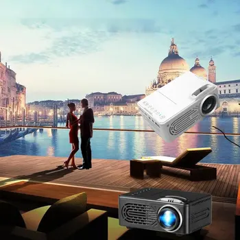 White 814 Portable Projector High Definition 1080P HDMI Projector Multi Interface Home Theater Video Projector
White 814 Portable Projector High Definition 1080P HDMI Projector Multi Interface Home Theater Video Projector