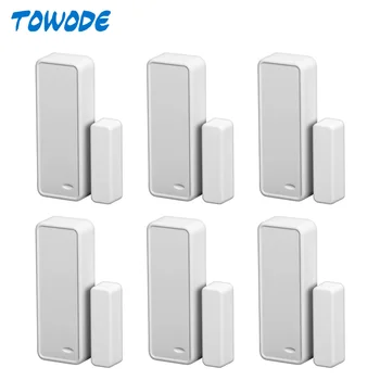 Towode 6Pcs 433MHz Two-way Wireless Accessories Door Window Gap sensor for G90B Plus WIFI GSM Security Home Alarm
Towode 6Pcs 433MHz Two-way Wireless Accessories Door Window Gap sensor for G90B Plus WIFI GSM Security Home Alarm