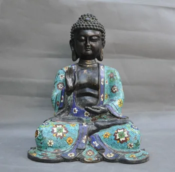 wedding decoration Tibetan Buddhism bronze Cloisonne enamel Shakyamuni Sakyamuni Buddha Robe Statue
wedding decoration Tibetan Buddhism bronze Cloisonne enamel Shakyamuni Sakyamuni Buddha Robe Statue