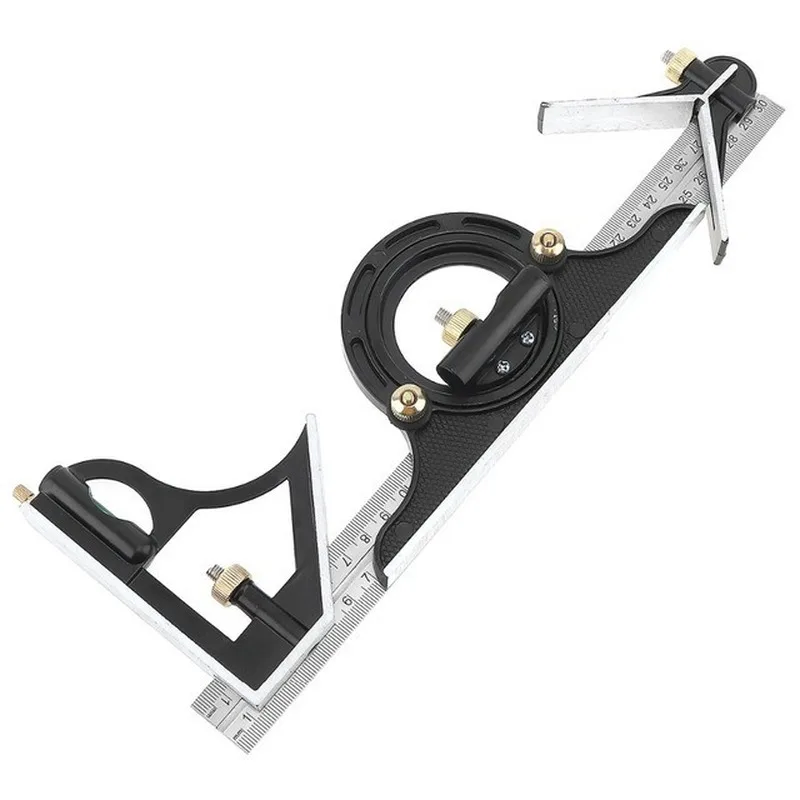 Measuring tool combination angle ruler 300MM stainless steel 180 degree function woodworking square with level woodworker
Measuring tool combination angle ruler 300MM stainless steel 180 degree function woodworking square with level woodworker