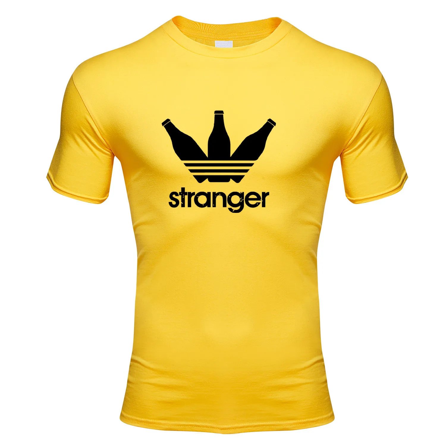 2020 New Summer Men's Fashion T-Shirt Printed TheBottle T-Shirt O-Neck Short-Sleeved and Style T-Shirt 95% Cotton Sport