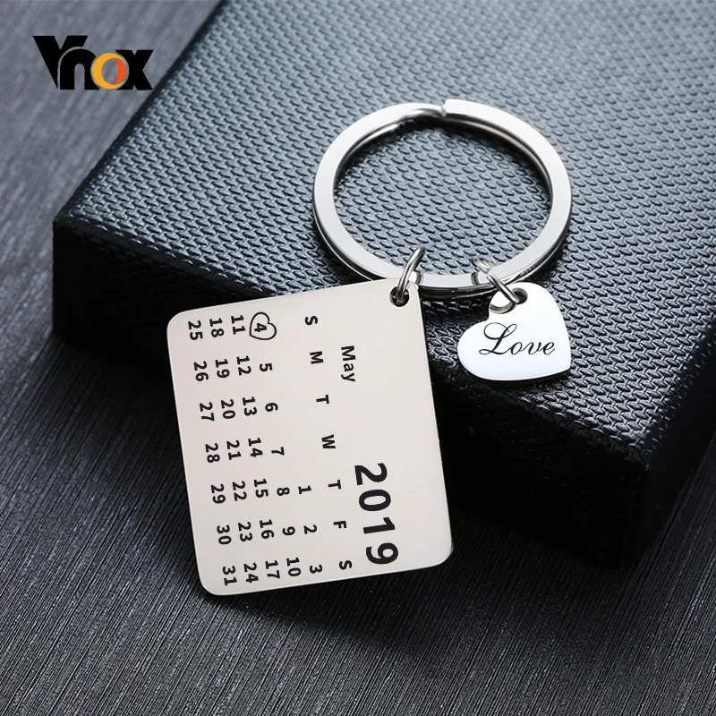 Vnox Бесплатные пользовательские ювелирные изделия персонализированный