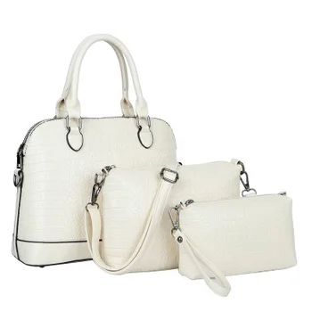 and American classic crocodile grain female bag new three-piece mother-child handbag women's single shoulder bag 
and American classic crocodile grain female bag new three-piece mother-child handbag women's single shoulder bag
