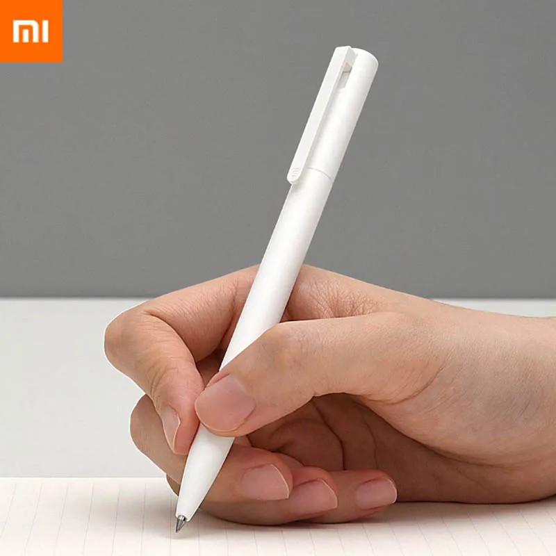 Гелевые ручки Xiaomi Mijia 10 шт. без крышки 0 5 мм черные белые PREMEC гладкие швейцарские