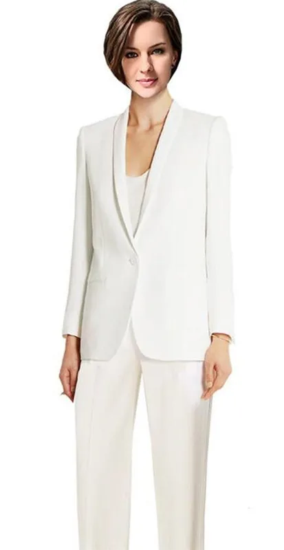 Single Breasted White Lady Women's Suit Set 2019 Spring Autumn Slim Professional 2 Piece Set Suit Women's Pantsuit Customi Made
Single Breasted White Lady Women's Suit Set 2019 Spring Autumn Slim Professional 2 Piece Set Suit Women's Pantsuit Customi Made