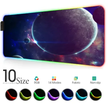 Universe starry earth RGB Mouse Pad Black alfombrilla escritorio Gamer Accessories LED MousePad Gaming with Backlit alfombra 
Universe starry earth RGB Mouse Pad Black alfombrilla escritorio Gamer Accessories LED MousePad Gaming with Backlit alfombra
