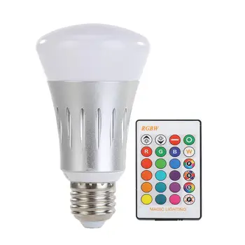 RGB LED Remote Bulb Spotlights E27 10W Dimmable CW WW Color Changeable Home Lamp Low Consumption and Environmental Protection
RGB LED Remote Bulb Spotlights E27 10W Dimmable CW WW Color Changeable Home Lamp Low Consumption and Environmental Protection