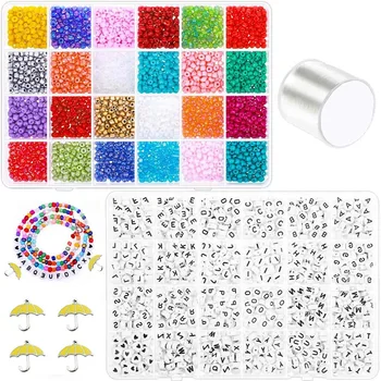 Bracelet Beads, Jewelry Bead Making, 3000 4mm Pony Seed Beads, 1200 Letter Beads ,Friendship Bracelet and Jewelry Making
Bracelet Beads, Jewelry Bead Making, 3000 4mm Pony Seed Beads, 1200 Letter Beads ,Friendship Bracelet and Jewelry Making