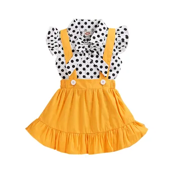 Girl Clothes Skirt Set Summer Outfits Kids Clothes For Girls Clothing Ruffles Fly Sleeve Dot Print Tops+Suspender Skirts Outfits 
Girl Clothes Skirt Set Summer Outfits Kids Clothes For Girls Clothing Ruffles Fly Sleeve Dot Print Tops+Suspender Skirts Outfits