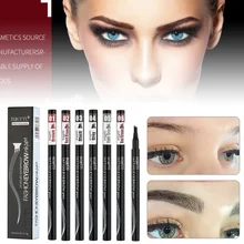6 Colors Eyebrow Pen Fork Tip Eyebrow Pencil Not Easy Fade Natural Looking Waterproof Sweat-proof Natural Delicate Brows Makeup
6 Colors Eyebrow Pen Fork Tip Eyebrow Pencil Not Easy Fade Natural Looking Waterproof Sweat-proof Natural Delicate Brows Makeup