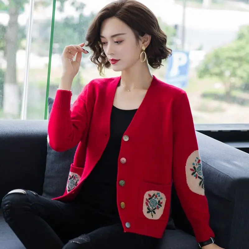 2020 Spring and Autumn Knitted Cardigan Korean Style Women's New Inverness Loose-Fitting Versatile Sweater
2020 Spring and Autumn Knitted Cardigan Korean Style Women's New Inverness Loose-Fitting Versatile Sweater