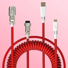 Coiling Mechanical Keyboard Aviation Connector Type-C USB Keyboard Type C USB Cable Mechanical Keyboard
Coiling Mechanical Keyboard Aviation Connector Type-C USB Keyboard Type C USB Cable Mechanical Keyboard
