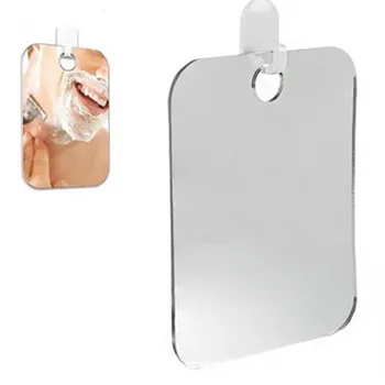 

Shower Mirror Anti Fog Bathroom Fogless Fog Free Mirror Washroom Travel Man Shaving Mirrors 17x13cm Acrylic Portable