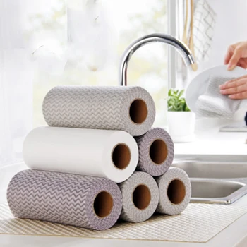 50Pcs / Rolls Non-woven Kitchen Cleaning Cloth Disposable Rags Wiping Stove Remove Oil Rags Scouring Pad Dishcloth Washing Cloth
50Pcs / Rolls Non-woven Kitchen Cleaning Cloth Disposable Rags Wiping Stove Remove Oil Rags Scouring Pad Dishcloth Washing Cloth
