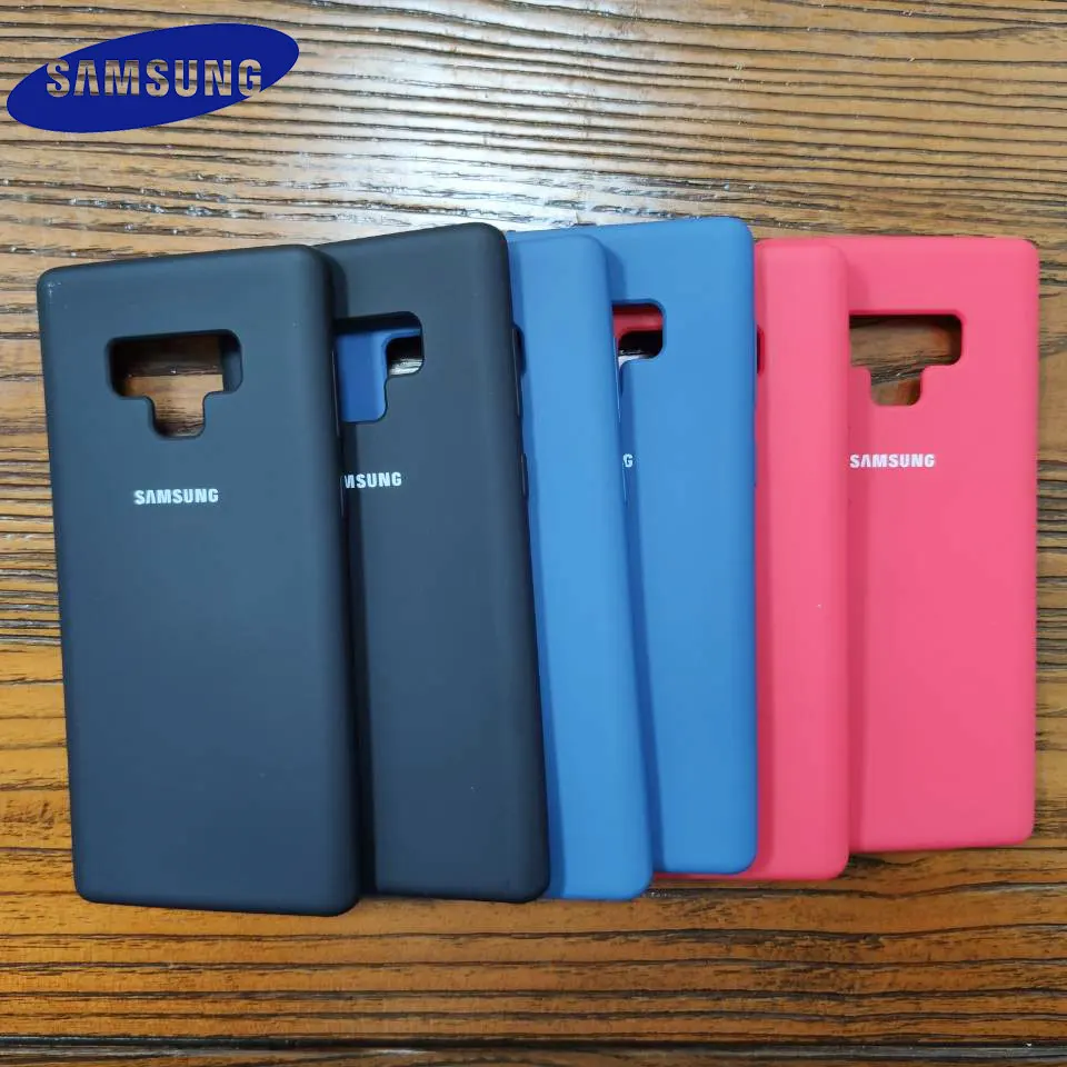 Оригинальный жидкий силиконовый чехол для Samsung Galaxy Note 9 шелковистый мягкий