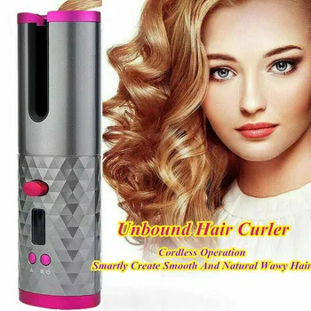 Wireless Auto Rotating Ceramic Hair Curler USB Rechargeable Curling Iron LED Display Professional Automatic Hair Crimper 2020
Wireless Auto Rotating Ceramic Hair Curler USB Rechargeable Curling Iron LED Display Professional Automatic Hair Crimper 2020