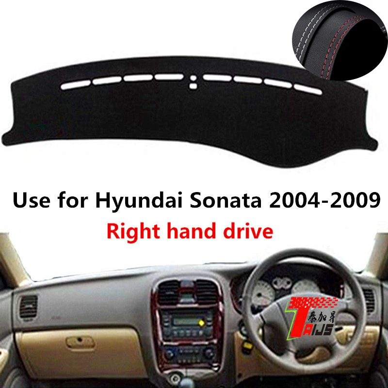 : Кожаный чехол TAIJS для приборной панели автомобиля Повседневная защита Hyundai Sonata