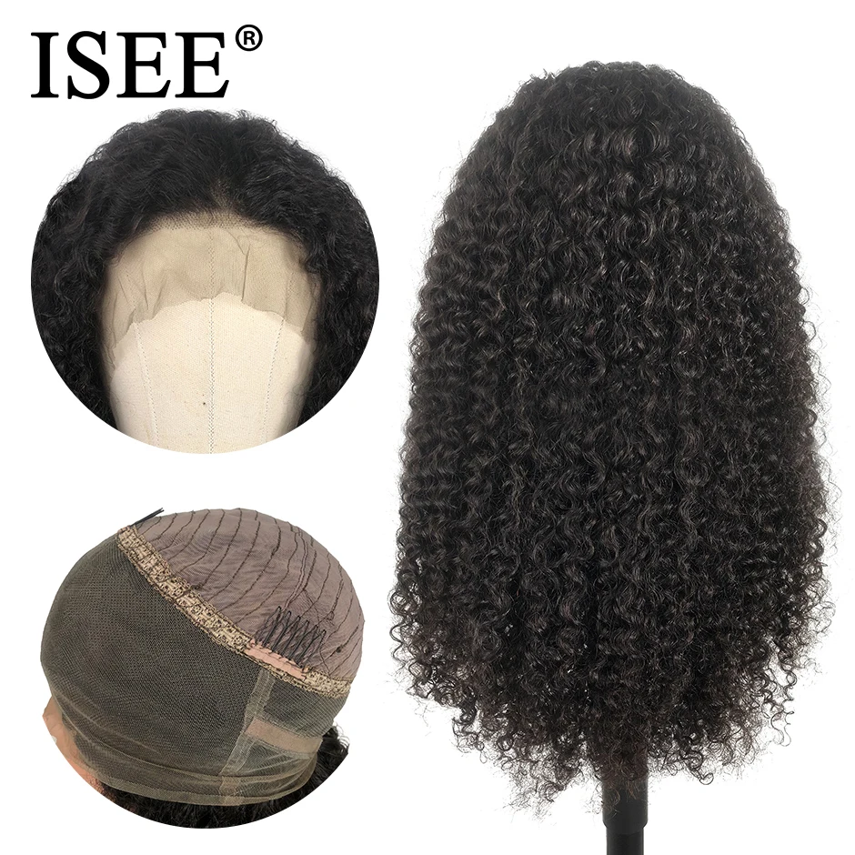 Kinky Curly 360 Lace Frontal Wig 150% Density ISEE Human Hair Wigs For Black Women Remy Mongolian Lace Frontal Human Hair Wigs 
Kinky Curly 360 Lace Frontal Wig 150% Density ISEE Human Hair Wigs For Black Women Remy Mongolian Lace Frontal Human Hair Wigs