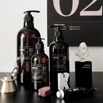 250 500ml Scandinavian Bath Shampoo Storage Brown Bottle Liquid Lotion Bottle Elegant Travel Storage Bottle Organizer Decor
250 500ml Scandinavian Bath Shampoo Storage Brown Bottle Liquid Lotion Bottle Elegant Travel Storage Bottle Organizer Decor