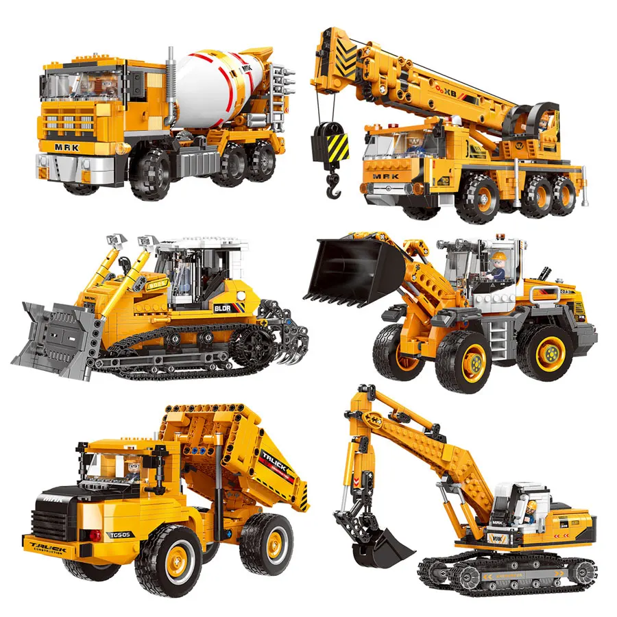Engineering vehicle Series Legoings Compatile crane Excavator Bulldozer Truck Loader Building Blocks Educational toys Kids Gift
Engineering vehicle Series Legoings Compatile crane Excavator Bulldozer Truck Loader Building Blocks Educational toys Kids Gift