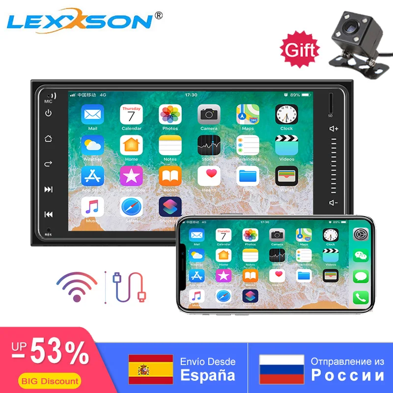 RDS 2Din Android 8.1 Universal Car Radio Stereo Car Multimedia Player GPS Mirror Link OBD for Toyota Old Camry Corolla 200*100mm
RDS 2Din Android 8.1 Universal Car Radio Stereo Car Multimedia Player GPS Mirror Link OBD for Toyota Old Camry Corolla 200*100mm