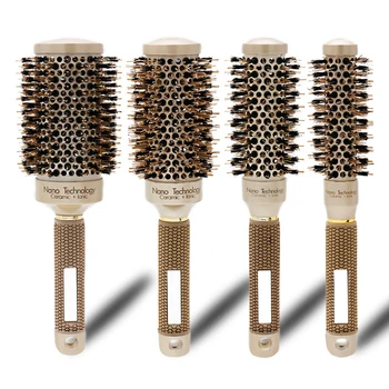 4pcs/set Double Rich Brushing Aluminum Tube Hair Comb Nano Technology Ceramic Ionic Hairbrush Rubber Anti Skip Handle Brush 1411
4pcs/set Double Rich Brushing Aluminum Tube Hair Comb Nano Technology Ceramic Ionic Hairbrush Rubber Anti Skip Handle Brush 1411