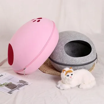 1pc Cat House Nest With Zipper Detachable Cushion Dog Mat Egg Shape Dog Kennel Cat Bed Felt Cloth Cats Cave Sleeping Mat Pet Bed
1pc Cat House Nest With Zipper Detachable Cushion Dog Mat Egg Shape Dog Kennel Cat Bed Felt Cloth Cats Cave Sleeping Mat Pet Bed