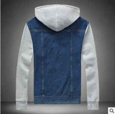 Men's Spring And Autumn New Style Coat Korean-style Slim Fit Mock Two-Piece Denim Jacket Hooded Plus-sized Men's
Men's Spring And Autumn New Style Coat Korean-style Slim Fit Mock Two-Piece Denim Jacket Hooded Plus-sized Men's