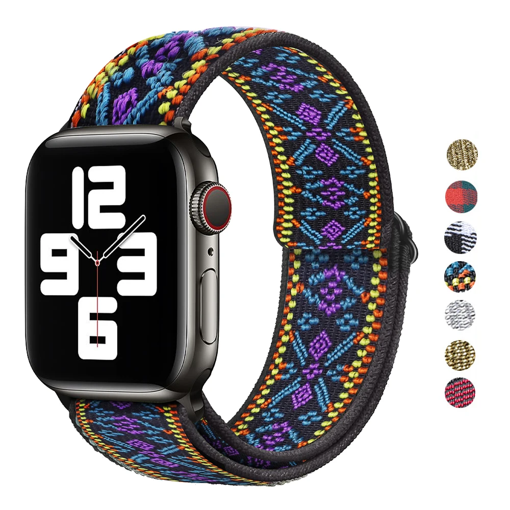 Soft nylon elastic stretch Loop buckle Apple watch band 38mm42mm Series 6 SE 543 2 1 For iWatch Strap Nylon strap braid 44mm40mm
Soft nylon elastic stretch Loop buckle Apple watch band 38mm42mm Series 6 SE 543 2 1 For iWatch Strap Nylon strap braid 44mm40mm