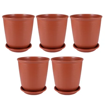 5Pcs Flowerpot Household Succulent Planter Bonsai Container Gardening Supply with Tray for Garden Home (Red, High Style, Super S
5Pcs Flowerpot Household Succulent Planter Bonsai Container Gardening Supply with Tray for Garden Home (Red, High Style, Super S