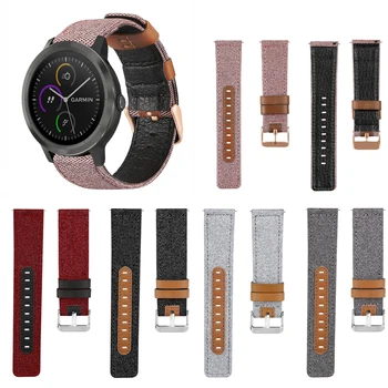 Canvas Fabric Genuine Leather Watch Strap Band for Garmin Vivoactive 3 Music Smart Watch Replacement 20mm Fashion Wrist strap
Canvas Fabric Genuine Leather Watch Strap Band for Garmin Vivoactive 3 Music Smart Watch Replacement 20mm Fashion Wrist strap