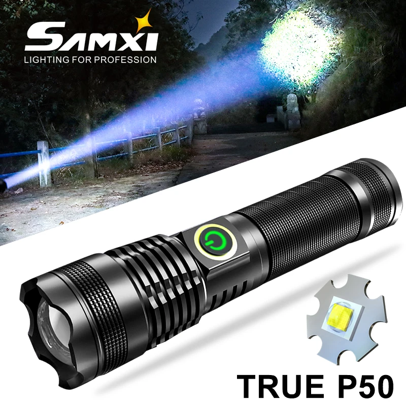 New True XHP50 High Light LED Flashlight Built-in Battery Torch USB Charging 5 Modes Flashlight With Zoomable and Power Display
New True XHP50 High Light LED Flashlight Built-in Battery Torch USB Charging 5 Modes Flashlight With Zoomable and Power Display