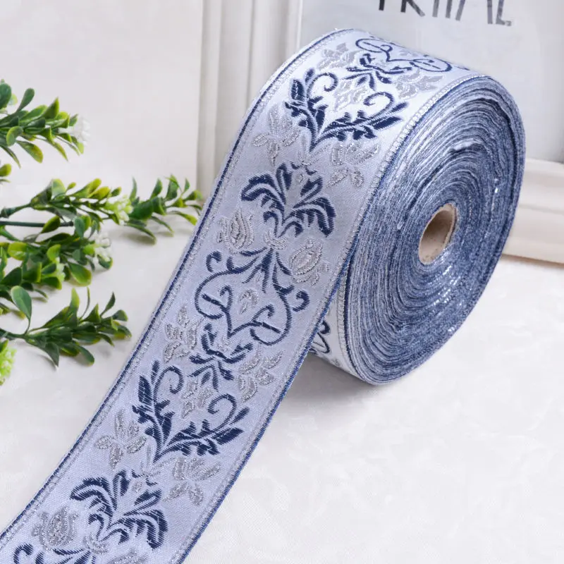 25Yards 6cm Embroidery Lace Woven Jacquard Ribbon Trims Pattern For Curtain Sofa Clothing Straps Accessory DIY Sewing Fabric
25Yards 6cm Embroidery Lace Woven Jacquard Ribbon Trims Pattern For Curtain Sofa Clothing Straps Accessory DIY Sewing Fabric